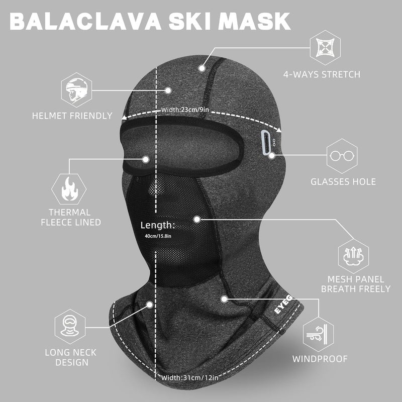 Eyegla Balaclava Ski Mask for Men Cold Weather,Winter Thermal Face Mask Women for Snowboarding Motorcycle Cycling - Image 3
